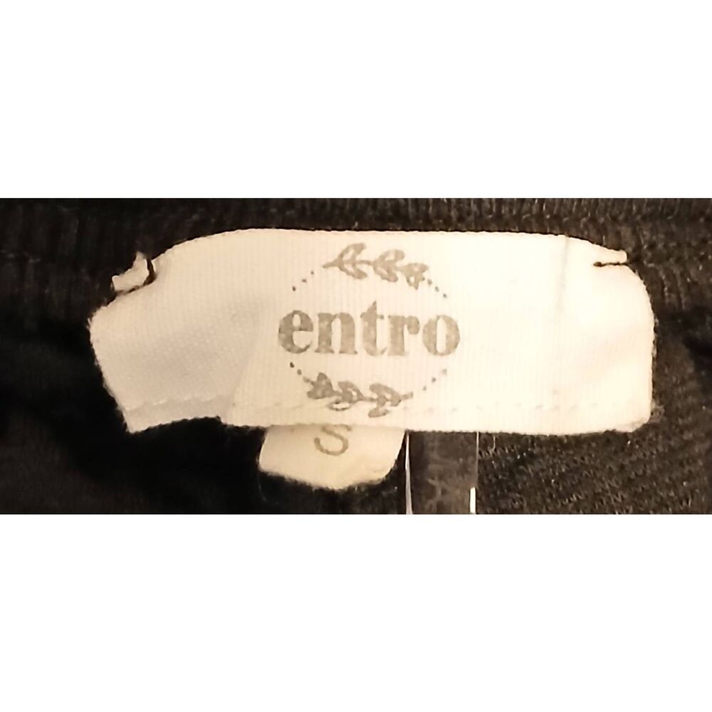 Entro womens small sweat shorts hi waist black quilted drawstring - Picture 7 of 8